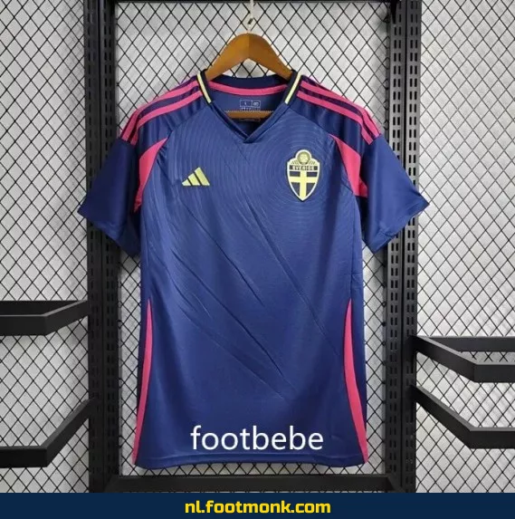 Zweden 2024 uit voetbalshirt marineblauw – Officieel voetbalshirt voor heren en dames | Koop nu online