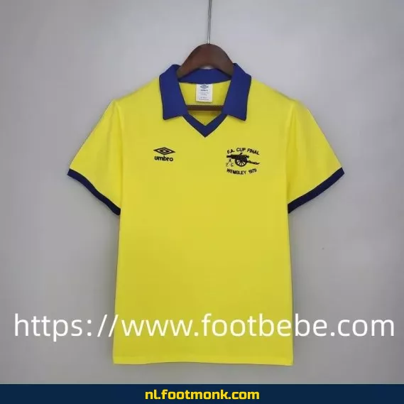 Vintage Arsenal voetbalshirt 1971-1979 uit shirt - Retro voetbalshirt voor heren & dames - Officieel voetbalshirt fanwear