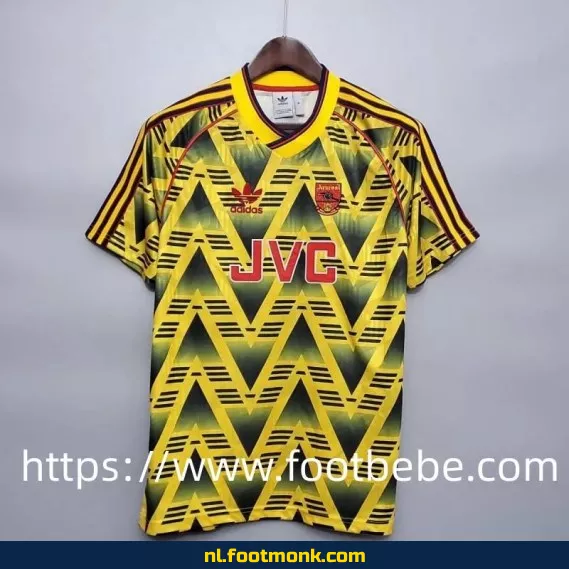 Retro Arsenal voetbalshirt 1991-1993 uit shirt - Officieel vintage voetbaltenue - Exclusieve collectie
