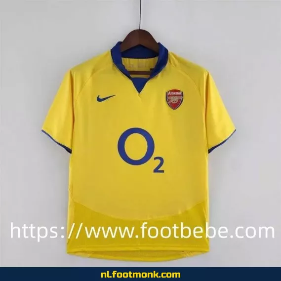 Retro Arsenal voetbalshirt 2003-2005 (uit) – Officieel vintage voetbalshirt voor heren – Origineel voetbaltenue