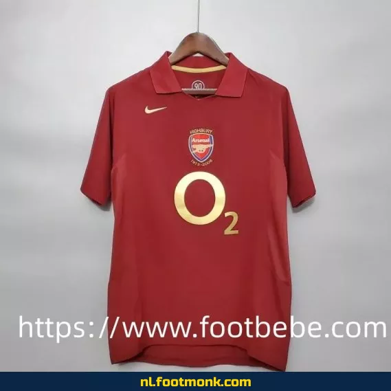 Retro Arsenal voetbalshirt 2005-2006 thuistenue - Vintage voetbalshirt kopen | Officieel voetbalshirt voor heren en dames