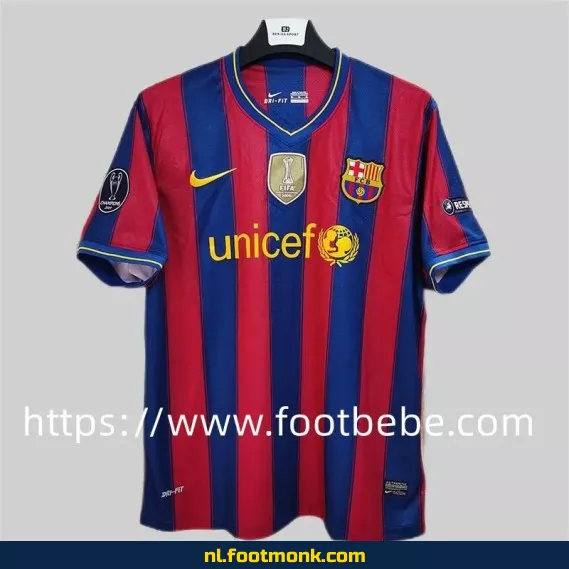 Retro FC Barcelona voetbalshirt 2009-2010 thuistenue - Vintage voetbalshirt voor heren en dames | Officieel voetbalshirt | Koop nu online