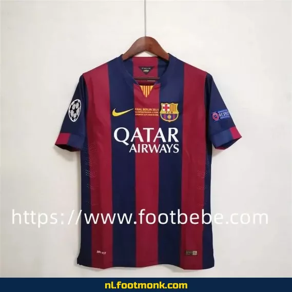 Retro Barcelona voetbalshirt 2014-2015 thuistenue – Officieel voetbalshirt voor heren en dames – Vintage voetbalshirt kopen