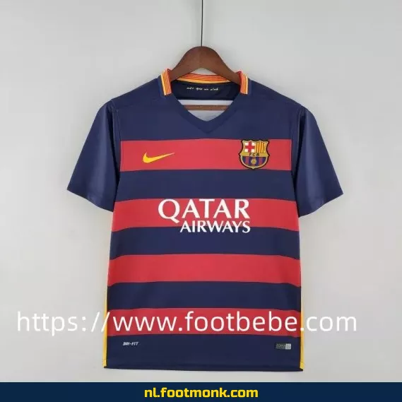 Retro FC Barcelona voetbalshirt 2015-2016 thuis – Origineel vintage voetbaltenue