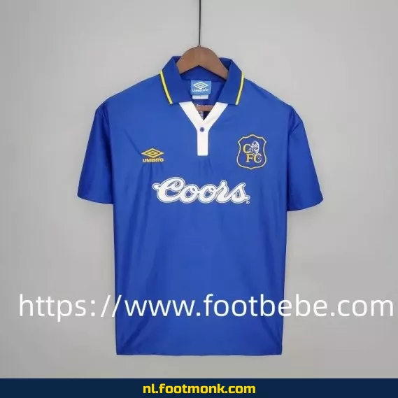 Vintage Chelsea voetbalshirt 1995-1997 - Blauw thuistenue - Retro voetbalshirt heren/dames - Officieel voetbalshirt aanbieding