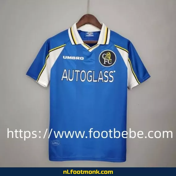 Vintage Chelsea voetbalshirt 1997-1999 thuistenue blauw - Officieel retro voetbalshirt