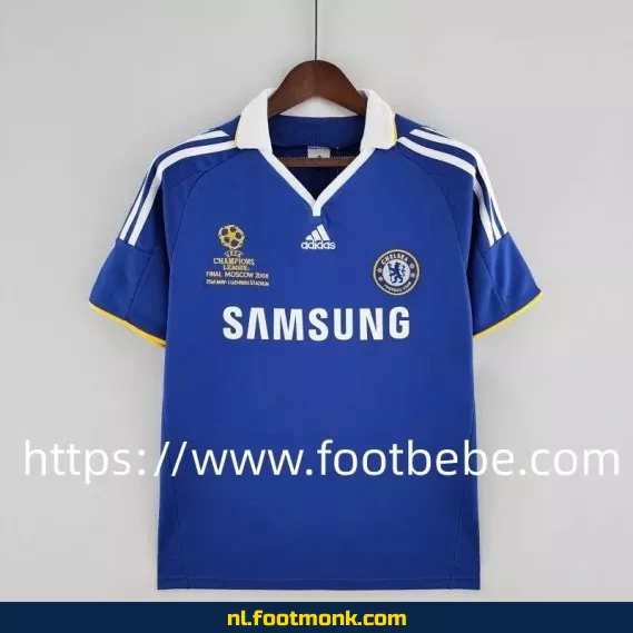 Retro Chelsea voetbalshirt 2008-2009 - Blauw thuistenue - Vintage voetbalshirt kopen - Officieel voetbalshirt aanbieding