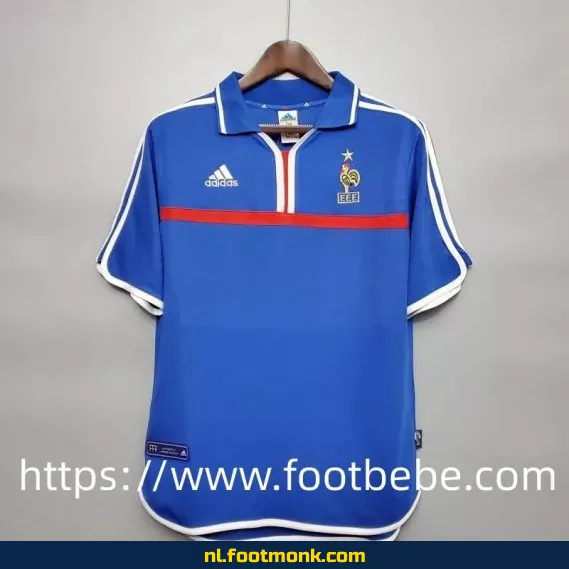 Retro Frans voetbalshirt thuis - Europees Kampioenschap 2000 - Officieel voetbalshirt vintage