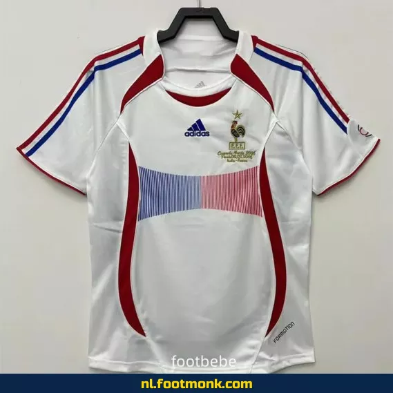 Vintage Frankrijk voetbalshirt 2006 WK uit - Officieel retro voetbalshirt