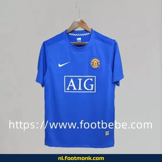 Vintage Manchester United voetbalshirt 2007-2008 uit shirt - Officieel retro voetbalshirt voor heren - Origineel voetbaltenue