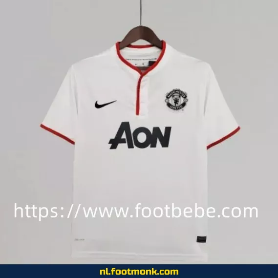 Vintage Manchester United voetbalshirt 2013-2014 uit shirt - Officieel retro voetbaltenue voor heren/dames - Authentiek voetbalshirt fanwear