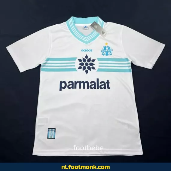 Retro Olympique Marseille voetbalshirt 1996-1997 thuistenue - Vintage voetbalshirt kopen | Officieel design