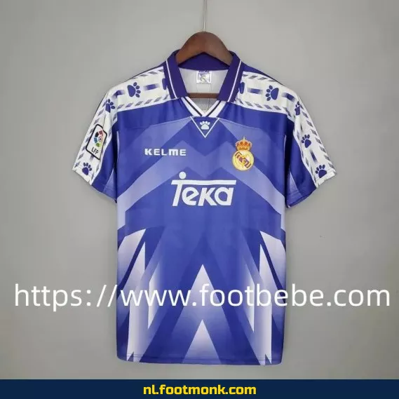 Retro Real Madrid voetbalshirt 1996-1997 uit shirt - Vintage voetbalshirt heren - Officieel voetbaltenue - Authentieke retro voetbalshirts