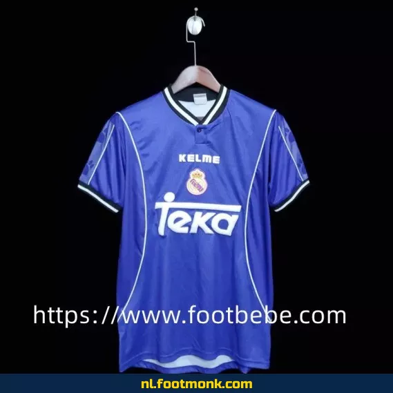 Retro Real Madrid voetbalshirt 1997-1998 uit shirt - Vintage voetbalshirt heren - Officieel voetbalshirt collectie - Authentiek voetbaltenue aanbieding