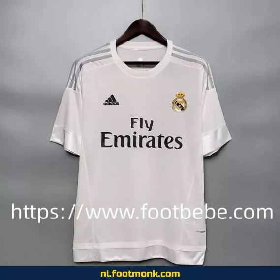 Vintage Real Madrid voetbalshirt 2015-2016 thuistenue - Officieel retro voetbalshirt voor heren en dames