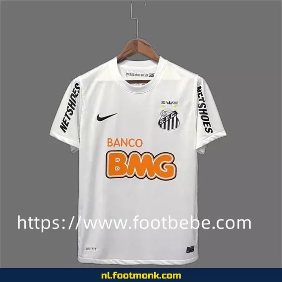 Retro Santos voetbalshirt 2011-2012 - Wit thuistenue - Vintage voetbalshirts - Officieel voetbalshirt