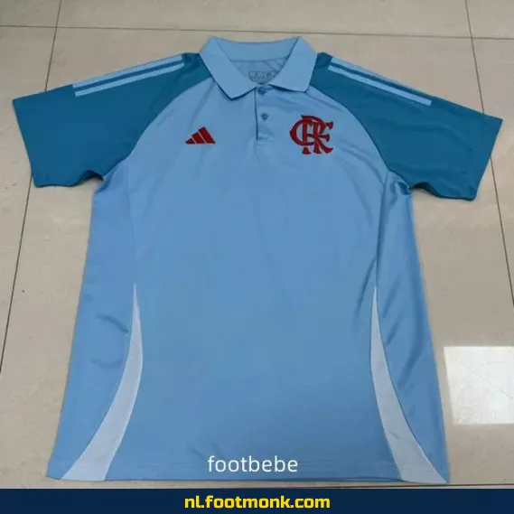 Flamengo Voetbalshirt 2025-2026 - Blauwe Polo - Officieel Voetbaltenue - Heren/Dames/Kinderen - Fanwear Aanbieding