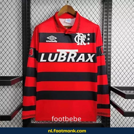 Flamengo Vintage Voetbalshirt 1994-1995 - Origineel Thuistenue met Lange Mouwen - Retro Voetbalshirt voor Supporters - Officieel Voetbalshirt Dames/Heren
