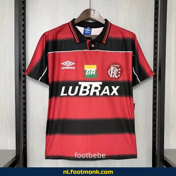 Flamingo Vintage Voetbalshirt 1997-1998 Thuis - Officieel Retro Voetbaltenue - Authentiek Voetbalshirt Dames/Heren - Origineel Flamengo Fanwear