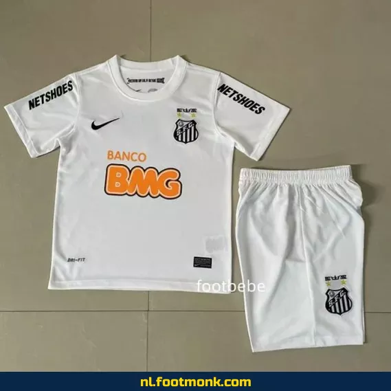 Voetbalshirt Kinder Santos Vintage 2011-2012 Domicile Wit – Origineel, Bedrukbaar & Officieel