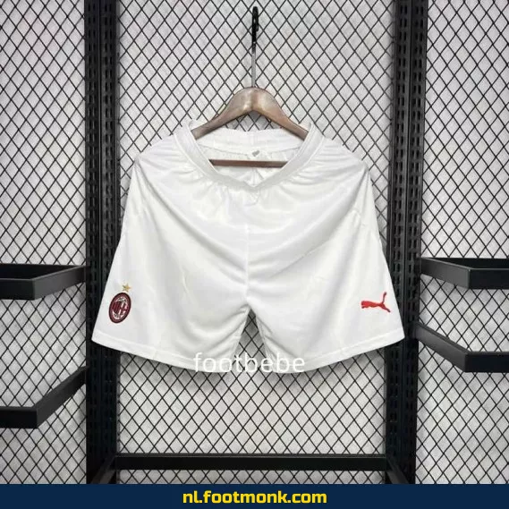 AC Milan Voetbalshort 2024-2025 Wit – Officieel Voetbalshirt | Fanwear Aanbieding