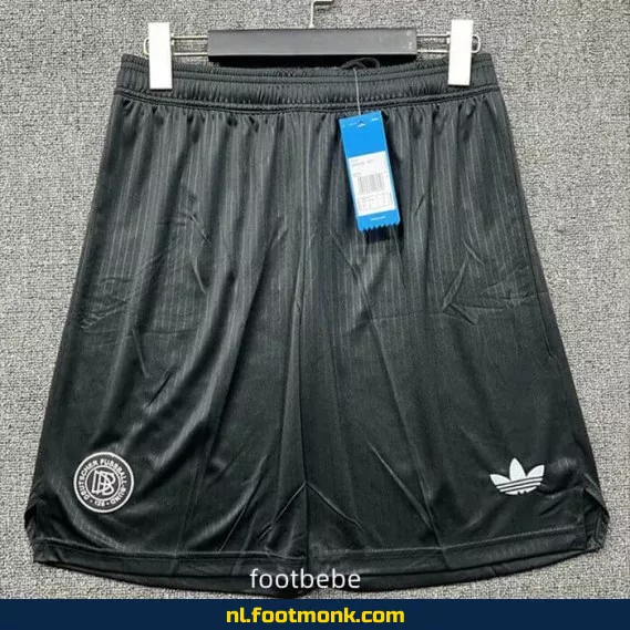 Duitsland 2024 voetbalshort - 125 jaar special edition - zwarte voetbalshirt aanbieding