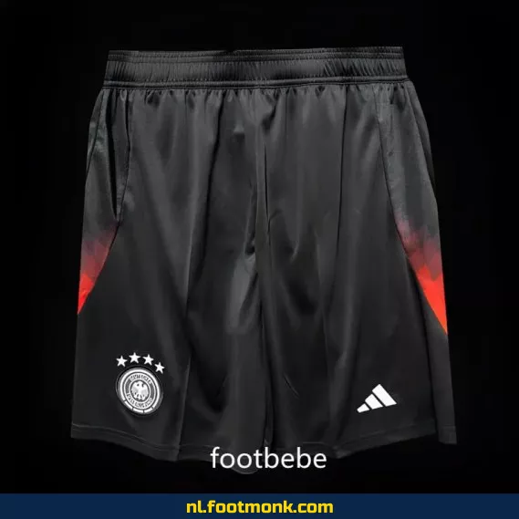 Zwart Duitsland 2024 voetbalshort – Officiële voetbalshirts & fanwear