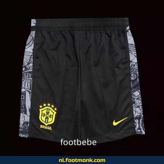 Brazilië voetbalshirt 2024-2025 - Zwart/Grijs - Officieel voetbaltenue - Heren/dames/kinderen