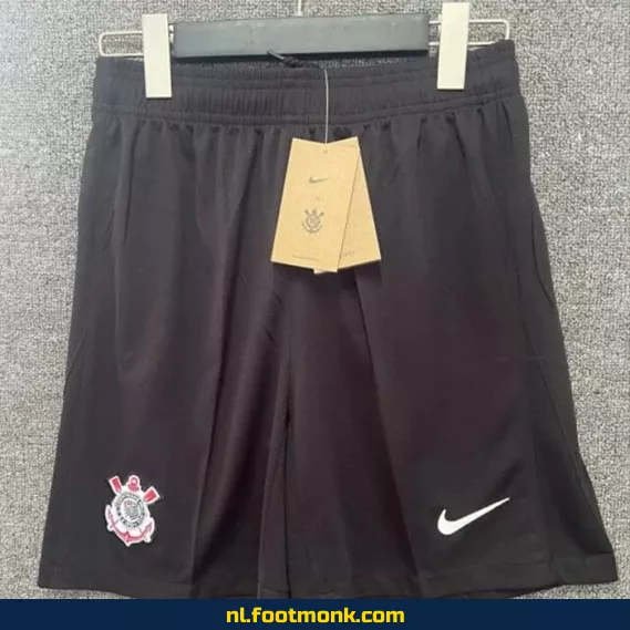 Corinthians Voetbalshirt 2024-2025 - Zwarte Club Short | Officieel Voetbalshirt | Fanwear Aanbieding