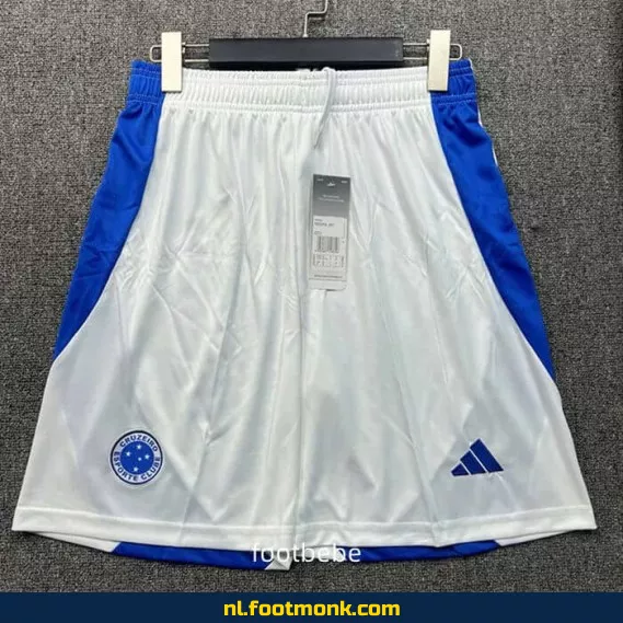 Cruzeiro 2025-2026 Witte Voetbalshort – Officieel Voetbalshirt | Fanwear Aanbieding