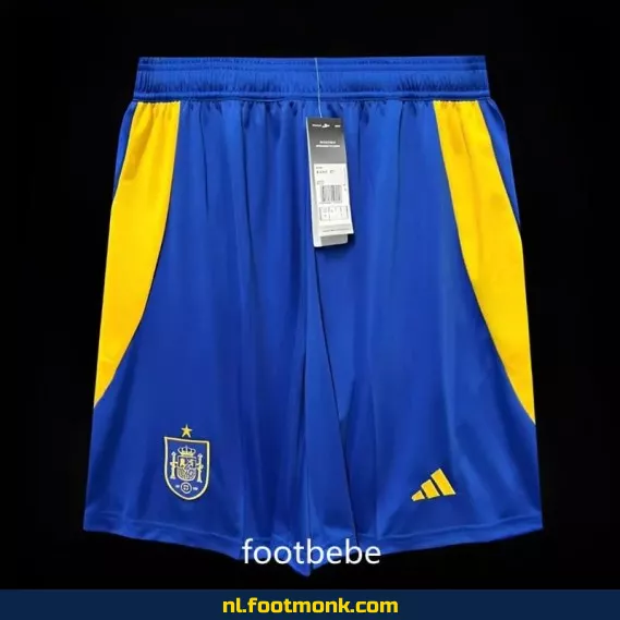 Spanje Euro 2024 Voetbalshort - Blauw | Officieel Voetbalshirt | Fanwear Aanbieding