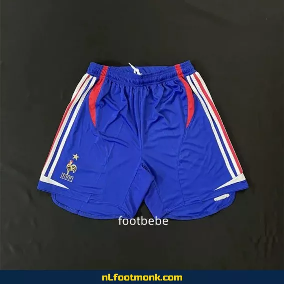 Vintage Frankrijk 2006 voetbalshort - Blauw | Retro voetbalshirts | Officiële voetbaloutfit