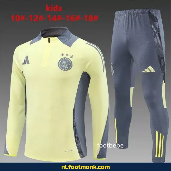 Ajax Kinderen Voetbalshirt 2024-2025 - Lichtgeel | Officieel Voetbalshirt | Fanwear | Personaliseerbaar