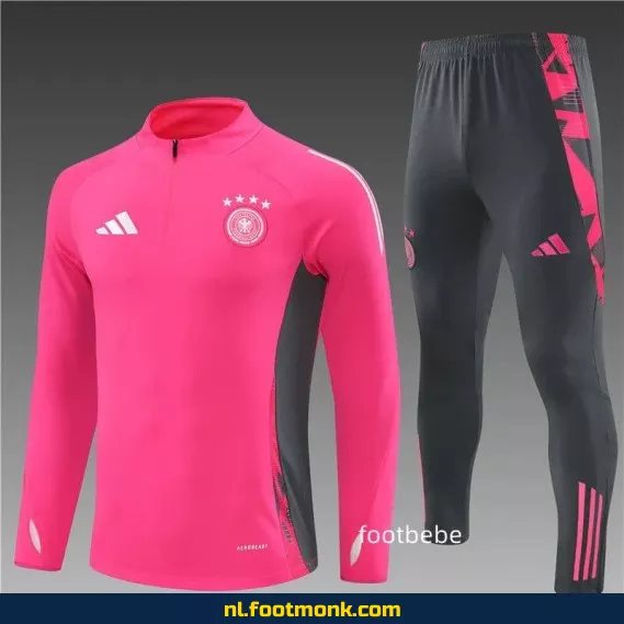 Duits voetbaltrainingsshirt 2024-2025 roze halfzip – Officieel voetbalshirt, supporterwear & fanwear