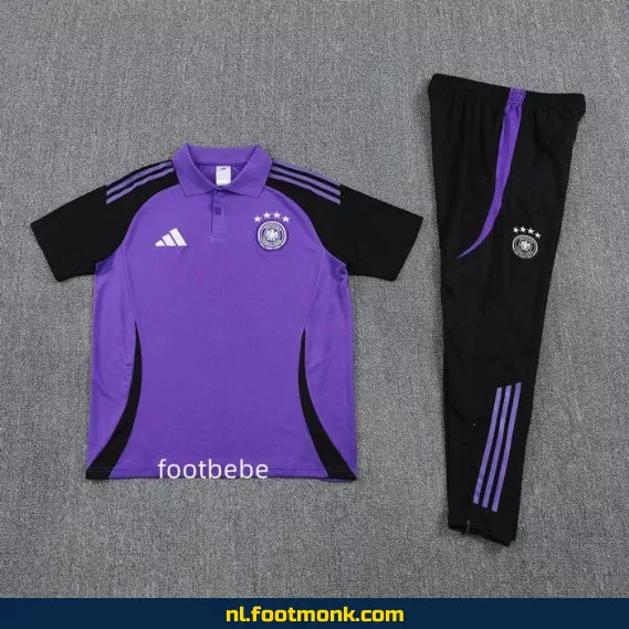 Duitsland 2025-2026 paars voetbalpoloshirt – Officieel voetbalshirt, supporterwear, personaliseerbaar