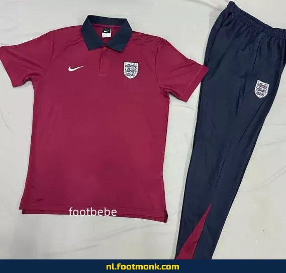 Engeland Voetbalshirt 2025-2026 - Rode Polo - Officieel Voetbalshirt voor Supporters - Heren & Dames