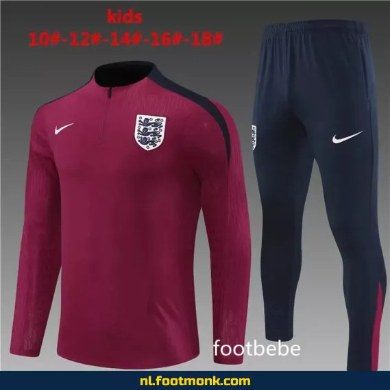 Engeland Voetbalshirt Kinderen 2024-2025 Rood – Officieel Voetbalshirt, Fanwear, Personaliseerbaar