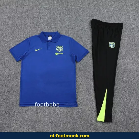 FC Barcelona Voetbalshirt 2025-2026 – Blauw Polo Shirt voor Supporters – Officieel Voetbalshirt