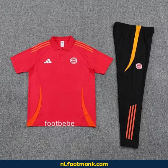 FC Bayern München 2025-2026 rood voetbalpolo – Officieel voetbalshirt voor heren en dames | Fanwear, personaliseerbaar