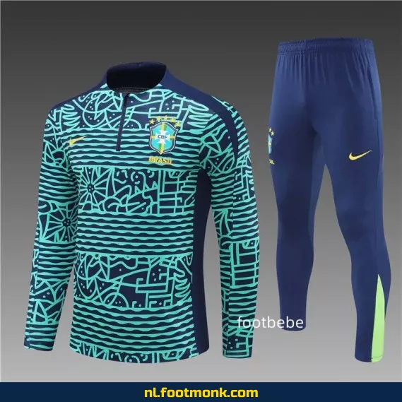 Brazilië Voetbalshirt 2024-2025 - Blauw Meer - Officieel Voetbalshirt voor Supporters - Heren & Dames