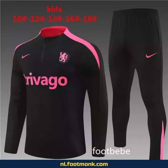 Chelsea FC Kinder Voetbalshirt 2024-2025 - Zwart | Officieel Voetbalshirt | Personaliseerbaar