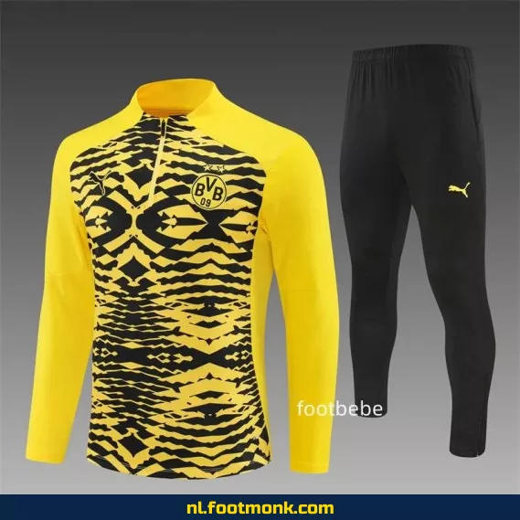 Borussia Dortmund 2024-2025 Geel Camouflage Halfzip Voetbalshirt – Officieel Fanwear, Heren & Dames