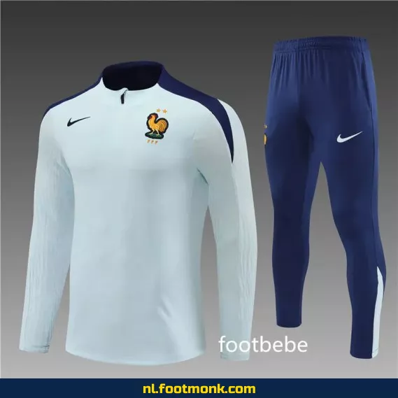 Officieel Frans Voetbalshirt 2024-2025 – Lichtblauw | Origineel Voetbaltruitje | Supporterskleding
