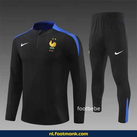 Frankrijk Voetbalshirt 2024-2025 - Zwart - Officieel Thuistenue - Fanwear