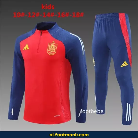 Spanje voetbalshirt kinderen 2024-2025 rood – Officieel voetbalshirt, personaliseerbaar