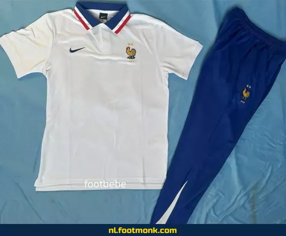 Frankrijk 2025-2026 Wit Voetbal Polo Shirt – Officieel Voetbalshirt | Aanbieding