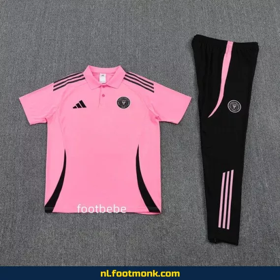 Inter Miami CF Roze Polo Voetbalshirt 2025-2026 – Officieel Voetbalshirt voor Dames & Heren – Fanwear met Bedrukking