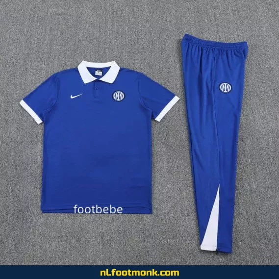 Inter Milan 2025-2026 blauw voetbalshirt polo – Officieel supporter shirt, heren/dames/kinderen – Fanwear aanbieding