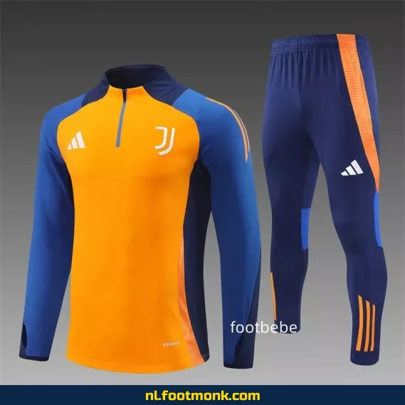 Juventus 2024-2025 Geel Halfzip Voetbalshirt – Officieel Voetbalshirt voor Supporters – Dames & Heren