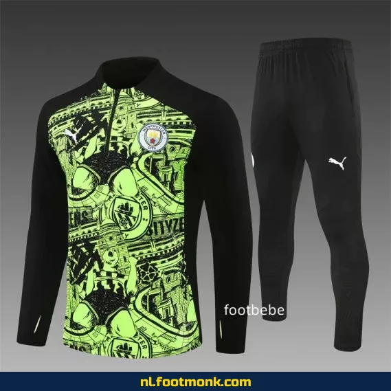 Manchester City voetbalshirt 2024/2025 - Fluo groen - Officieel voetbalshirt, supporter shirt, voetbalshirt heren/dames/kinderen